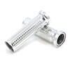 Coppia manopole Motogadget Alu-Grip 22mm/1'' forate lucido