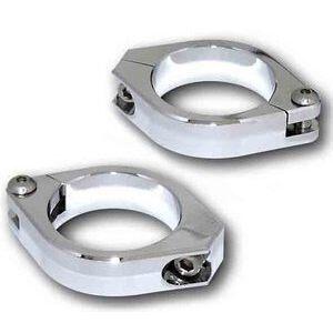 Coppia fascette forcella Highsider 35-37mm cromo