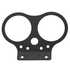 Soporte indicadores Moto Guzzi 80-80mm control luces negro