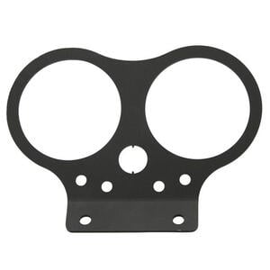 Piastra supporto strumentazione per Moto Guzzi 80-80mm fori spie nero