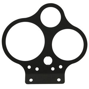 Piastra supporto strumentazione per Moto Guzzi 80-100-52mm spie nero