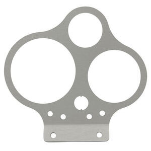 Piastra supporto strumentazione per Moto Guzzi 80-100-52mm spie grigio