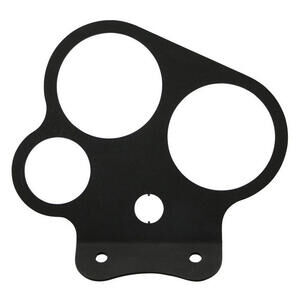 Piastra supporto strumentazione per Moto Guzzi 80-80-52mm nero