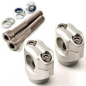 Coppia riser LSL 44mm manubrio 28.5mm grigio