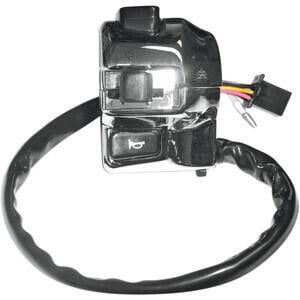 Blocchetto elettrico K&S Modern sinistro con spia cromo