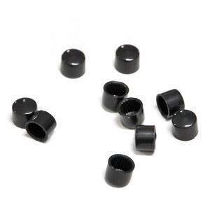 Copribulloni esagonali M6 nero set 10pz