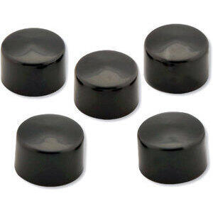 Hexagonal head bolt cover M8 plastic black set 5pc