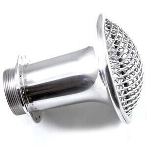 Cornetto aspirazione M32x75mm rete bombata