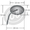 Specchietto retrovisore reversibile Highsider Oval cromo - Foto 3