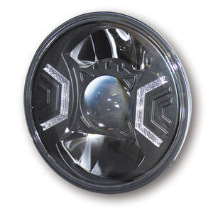 Inserto faro anteriore led 7'' Highsider Reno Type2 nero