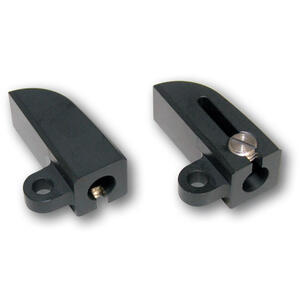 Coppia staffe portafrecce fascette forcella Highsider nero