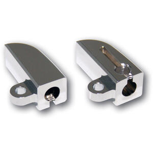 Coppia staffe portafrecce fascette forcella Highsider cromo