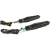 Par de intermitentes Led Run negro mate