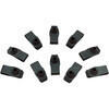 Dado elastico M6x1 nero set 10pz