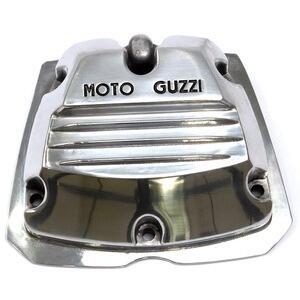 Coperchio distribuzione per Moto Guzzi Serie Piccola 2V lucido scritta nera