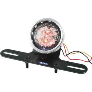 Fanalino posteriore led Mile grigio lente trasparente con portarga