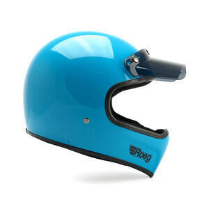 Casco moto integrale ROEG Peruna azzurro