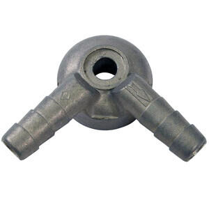 Raccordo tubo benzina carburatore Dell\'Orto 8mm doppio alluminio