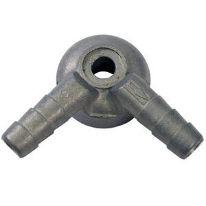 Raccordo tubo benzina carburatore Dell'Orto 8mm doppio alluminio