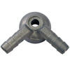 Raccordo tubo benzina carburatore Dell'Orto 8mm doppio alluminio