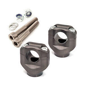 Coppia riser LSL 24mm manubrio 28.5mm antracite