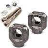 Coppia riser LSL 24mm manubrio 28.5mm antracite