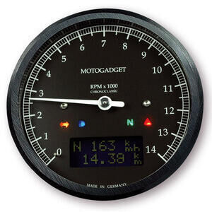 Strumento elettronico multifunzione Motogadget ChronoClassic Tacho 14K Dark