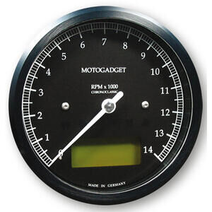 Strumento elettronico multifunzione Motogadget ChronoClassic Tacho 14K nero
