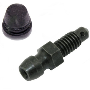 Spurgo pinza freno M8x1 lunghezza 22mm completo nero