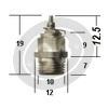 Valvola a spillo carburatore Mikuni VM 511-2.0 completa - Foto 2