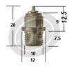 Valvola a spillo carburatore Mikuni VM 163-2.5 completa - Foto 2
