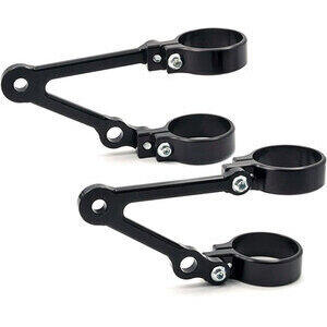 Supporto faro laterale LSL Cafe Racer lungo nero coppia