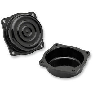 Coperchio carburatori per Triumph Bonneville 900 i.e. Biltwell nero coppia