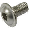 Bullone testa bombata M6x16mm flangiato