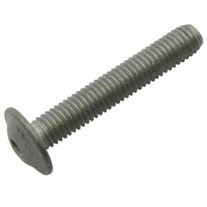 Bullone testa bombata M5x30mm flangiato