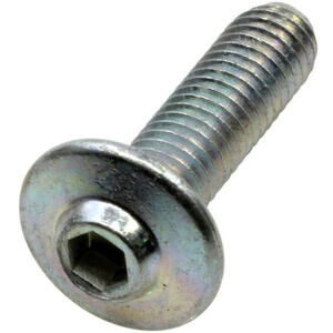 Bullone testa bombata M5x18mm flangiato