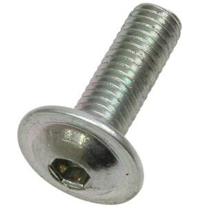 Bullone testa bombata M5x16mm flangiato