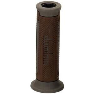 Coppia manopole Tommaselli Touring 22mm forate marrone/grigio