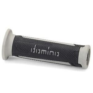 Coppia manopole Tommaselli Touring 22mm forate antracite/grigio