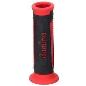 Coppia manopole Tommaselli Touring forate antracite/rosso
