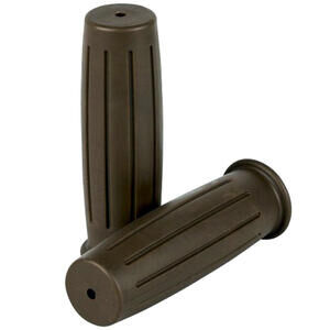 Coppia manopole Vintage 22mm marrone