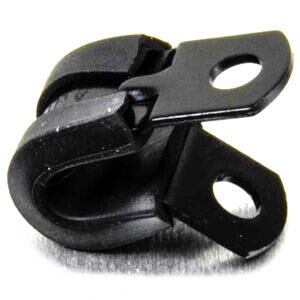 P-clip 5mm alluminio nero