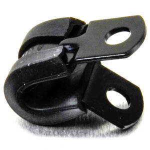 P-clip 5mm alluminio nero