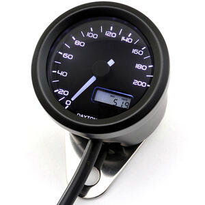 Contachilometri elettronico Daytona48 200Km/h nero