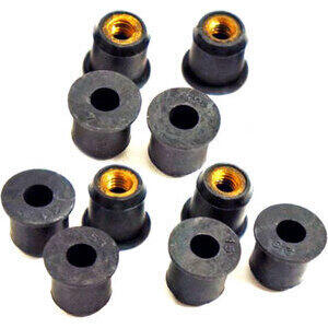 Dado elastico carenature M6x17mm set 10pz