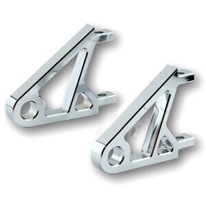 Coppia supporti portafaro Highsider Street XS cromo