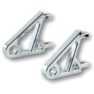 Coppia supporti portafaro Highsider Street XS cromo