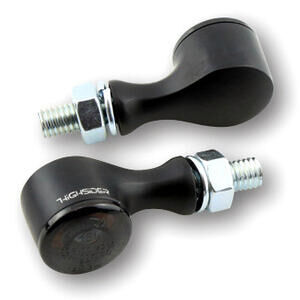 Coppia frecce led Highsider Apollo Classic nero con fanalino posteriore fumè