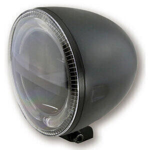 Faro anteriore 5.3/4\'\' Highsider Circle full led attacco basso nero opaco
