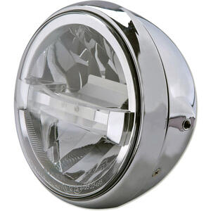 Faro anteriore 7'' Highsider British Type4 full led cromo